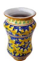 portaombrelli-ceramica-caltagirone-ornato-decorato-ilrustico