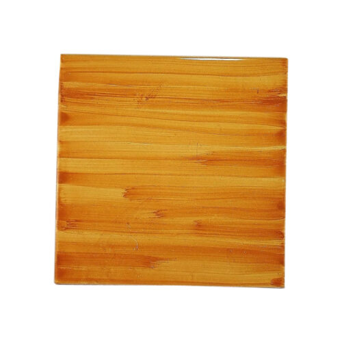 Piastrella Pennellata in Ceramica di Caltagirone Arancione