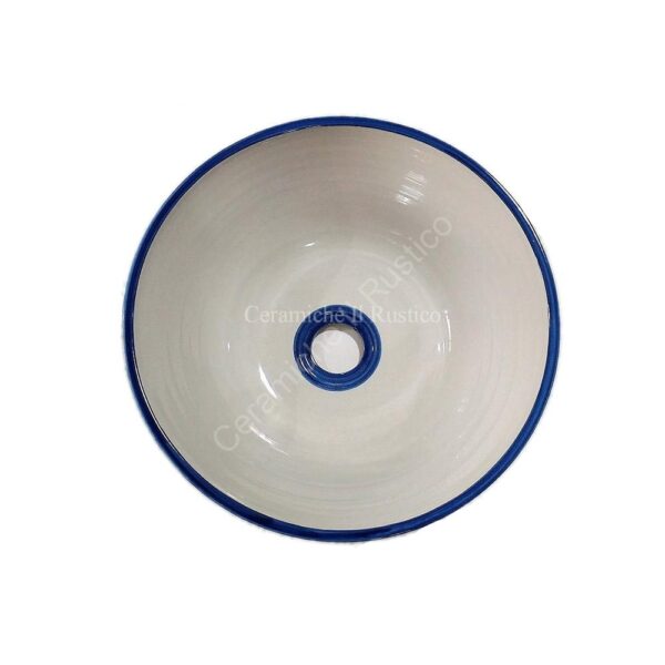 Lavello Ciotola in Ceramica di Caltagirone ⊘ 30/40 cm Ornato