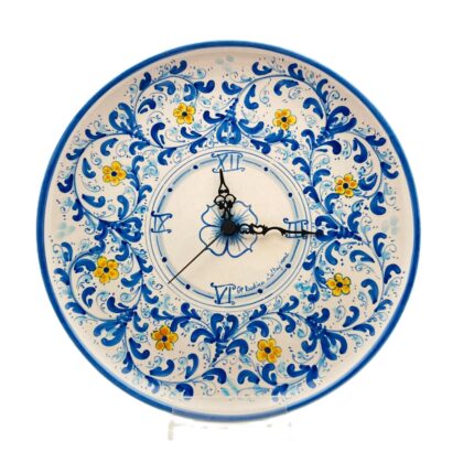 orologio-ceramica-caltagirone-seicento-decorato-ilrustico