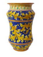 portaombrelli-ceramica-caltagirone-ornato-decorato-ilrustico