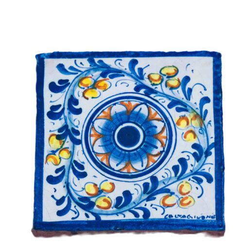 Piastrella-ceramica-caltagirone-seicento-decorato-ilrustico