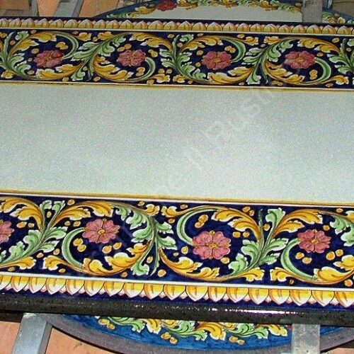 Oval lava stone Table "Ornato"