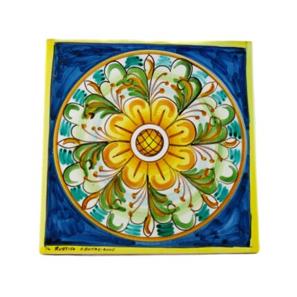 Piastrella-ceramica-caltagirone-blu-antico-decorato-ilrustico