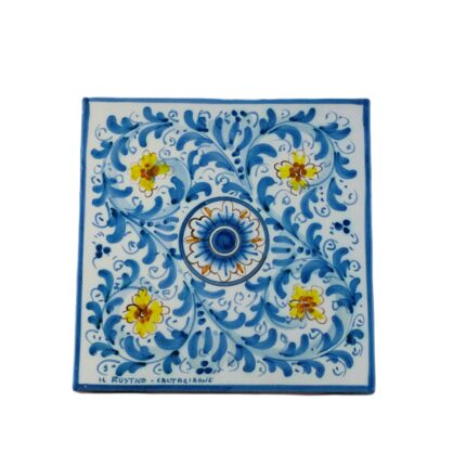 Piastrella-ceramica-caltagirone-seicento-decorato-ilrustico