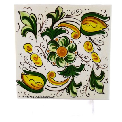 Piastrella-ceramica-caltagirone-ornato-decorato-ilrustico