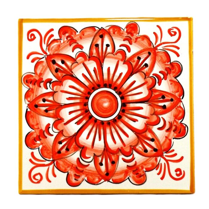 Piastrella-ceramica-caltagirone-decorato-a-mano-rosone-