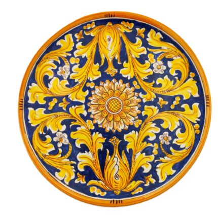 piatto-ceramica-caltagirone-ornato-decorato-ilrustico