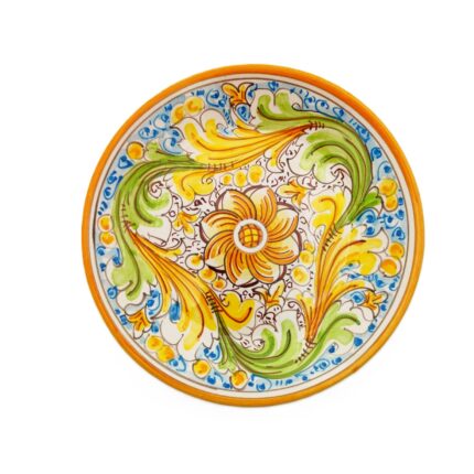 piatto-ceramica-caltagirone-ornato-decorato-ilrustico