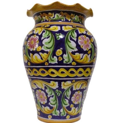 portaombrelli-ceramica-caltagirone-ornato-decorato-ilrustico