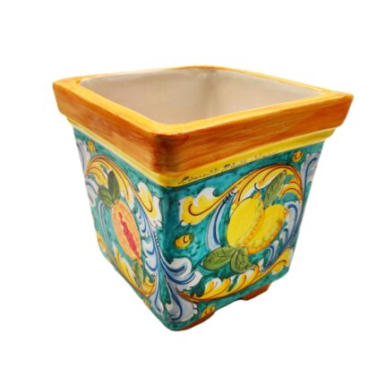 portapiante-ceramica-caltagirone-ornato-decorato-ilrustico