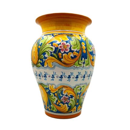 portaombrelli-ceramica-caltagirone-ornato-decorato-ilrustico