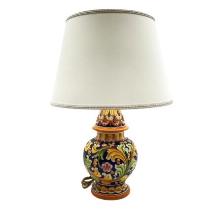 lume-ceramica-caltagirone-ornato-decorato-ilrustico