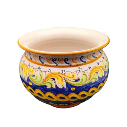portapiante-ceramica-caltagirone-ornato-decorato-ilrustico