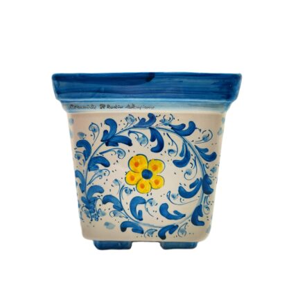 portapiante-ceramica-caltagirone-seicento-decorato-ilrustico