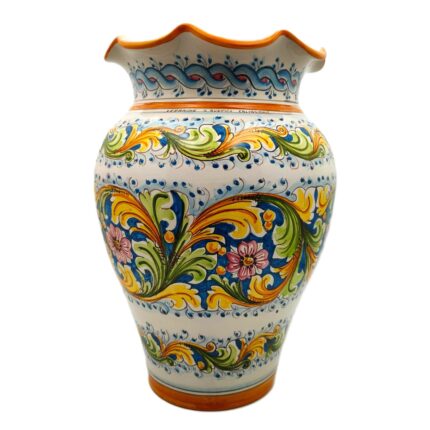 portaombrelli-ceramica-caltagirone-ornato-decorato-ilrustico