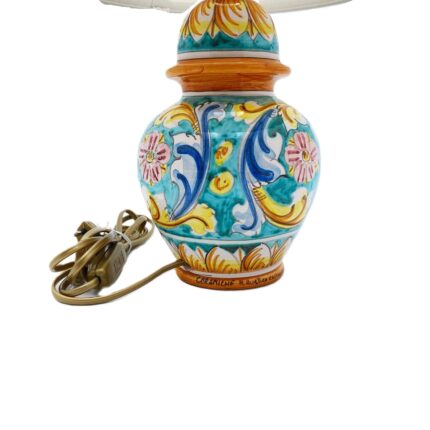 lume-ceramica-caltagirone-ornato-decorato-ilrustico