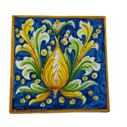 Piastrella-ceramica-caltagirone-ornato-decorato-ilrustico