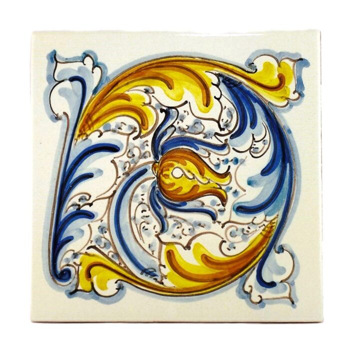 Piastrella-ceramica-caltagirone-ornato-decorato-ilrustico