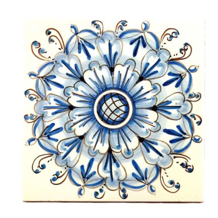 Piastrella-ceramica-caltagirone-decorato-a-mano-rosone-