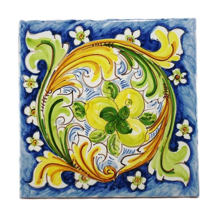 Piastrella-ceramica-caltagirone-ornato-decorato-ilrustico