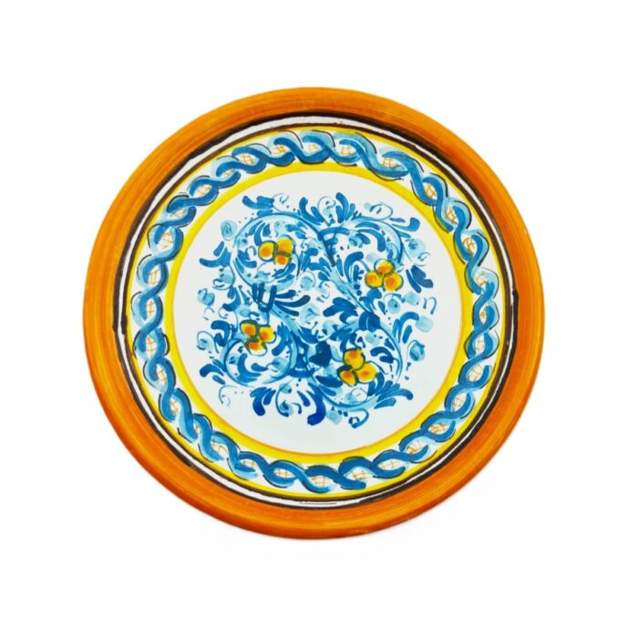 piatto-ceramica-caltagirone-seicento-decorato-ilrustico