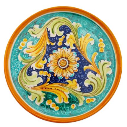 piatto-ceramica-caltagirone-ornato-decorato-ilrustico