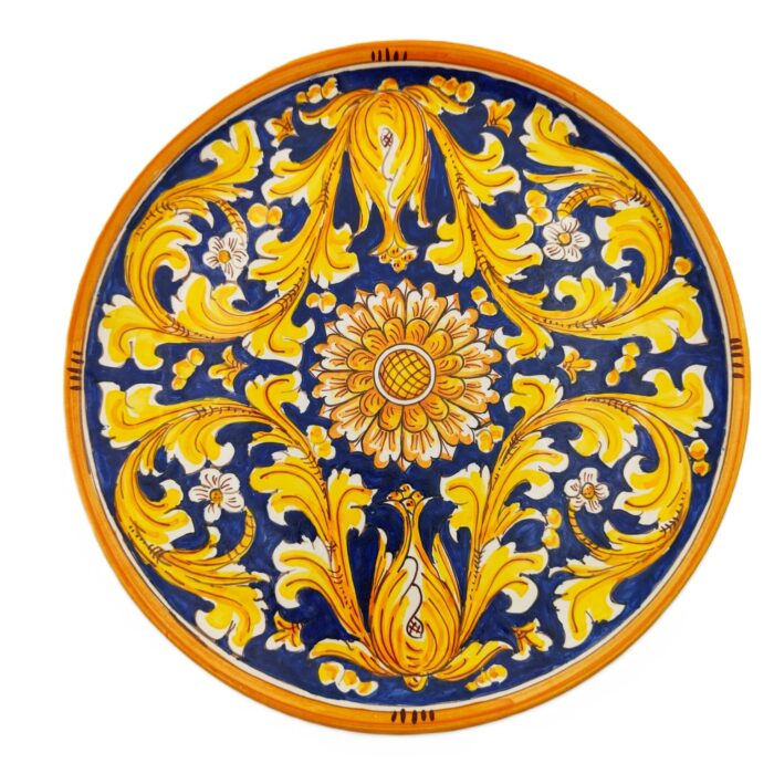 piatto-ceramica-caltagirone-ornato-decorato-ilrustico