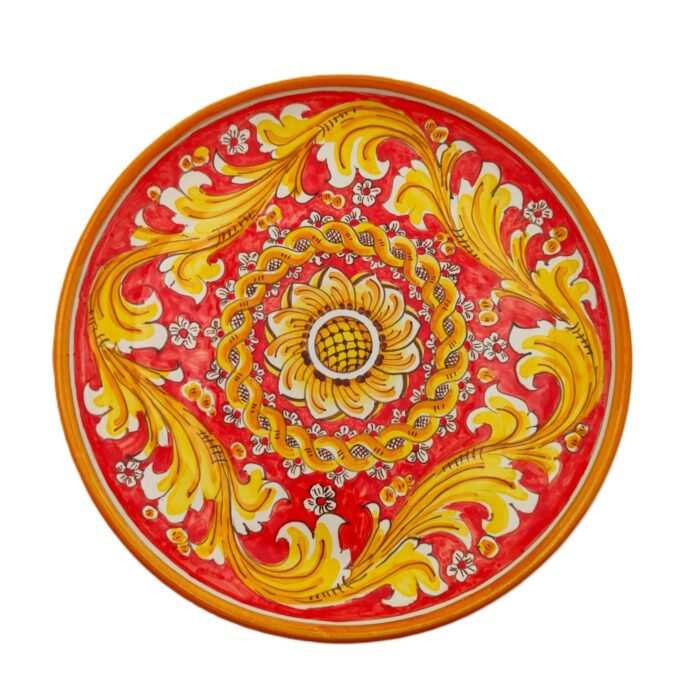 piatto-ceramica-caltagirone-ornato-decorato-ilrustico