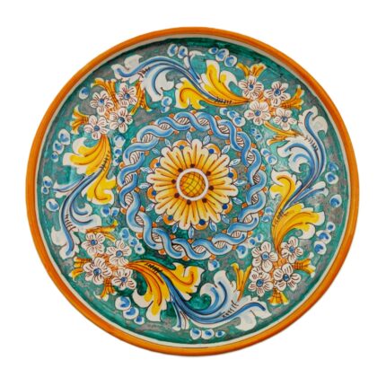 piatto-ceramica-caltagirone-ornato-decorato-ilrustico