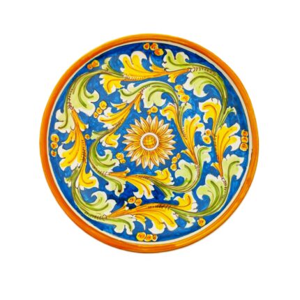 piatto-ceramica-caltagirone-ornato-decorato-ilrustico