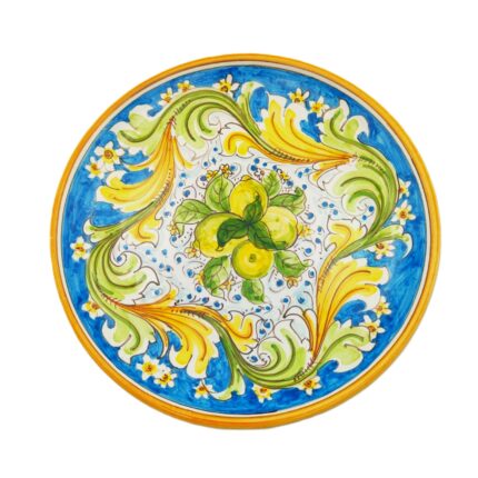 piatto-ceramica-caltagirone-ornato-decorato-ilrustico