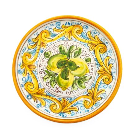 piatto-ceramica-caltagirone-frutta-decorato-ilrustico