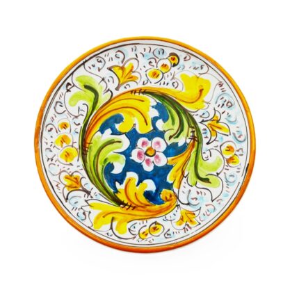 piatto-ceramica-caltagirone-ornato-decorato-ilrustico