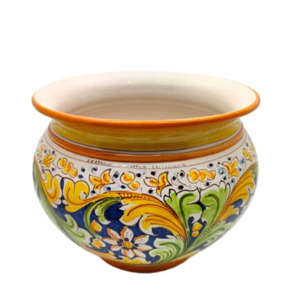 portapiante-ceramica-caltagirone-ornato-decorato-ilrustico