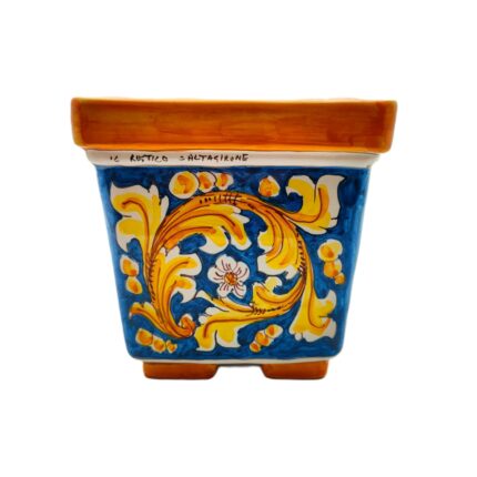 portapiante-ceramica-caltagirone-ornato-decorato-ilrustico