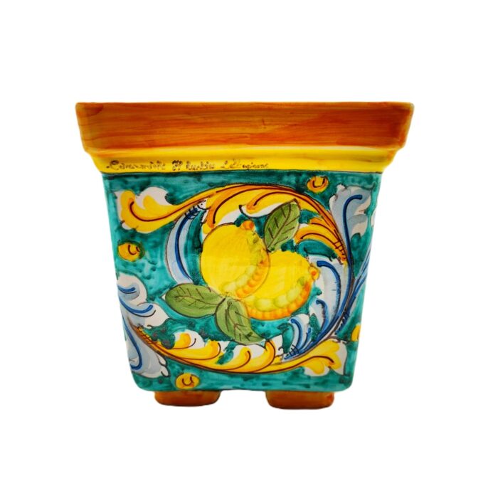 portapiante-ceramica-caltagirone-ornato-decorato-ilrustico