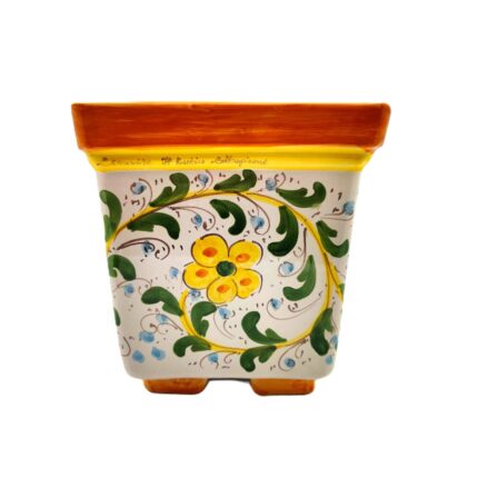 portapiante-ceramica-caltagirone-seicento-decorato-ilrustico