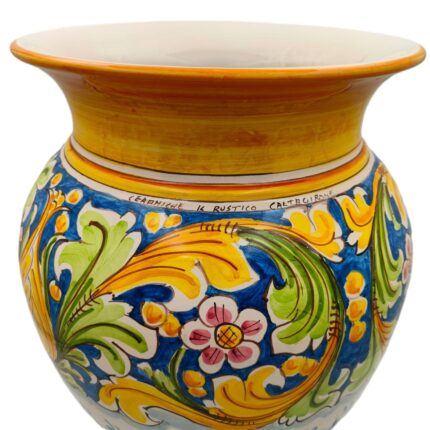 portaombrelli-ceramica-caltagirone-ornato-decorato-ilrustico