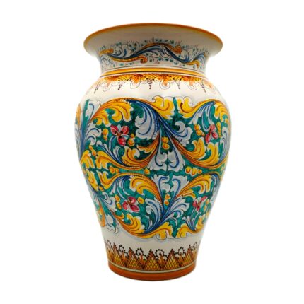 portaombrelli-ceramica-caltagirone-ornato-decorato-ilrustico