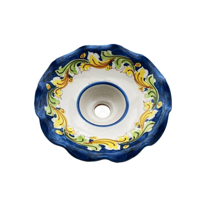 lampadario-ceramica-caltagirone-ornato-decorato-ilrustico