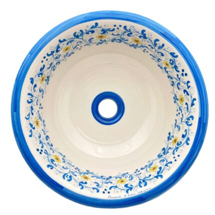 lavello-ceramica-caltagirone-seicento-decorato-ilrustico