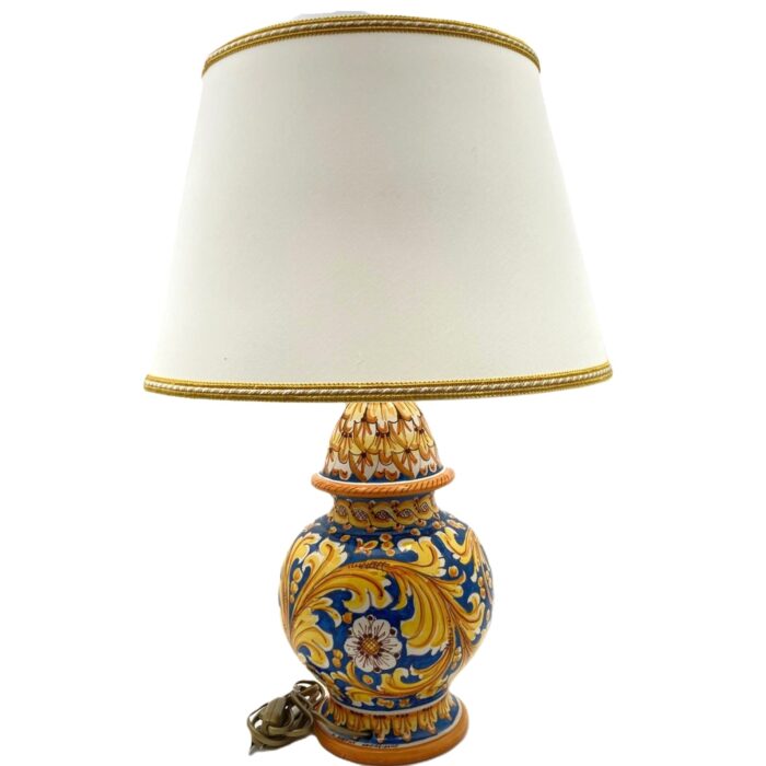 lume-ceramica-caltagirone-ornato-decorato-ilrustico