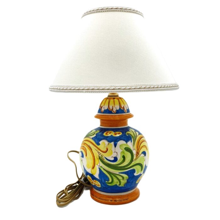 lume-ceramica-caltagirone-ornato-decorato-ilrustico