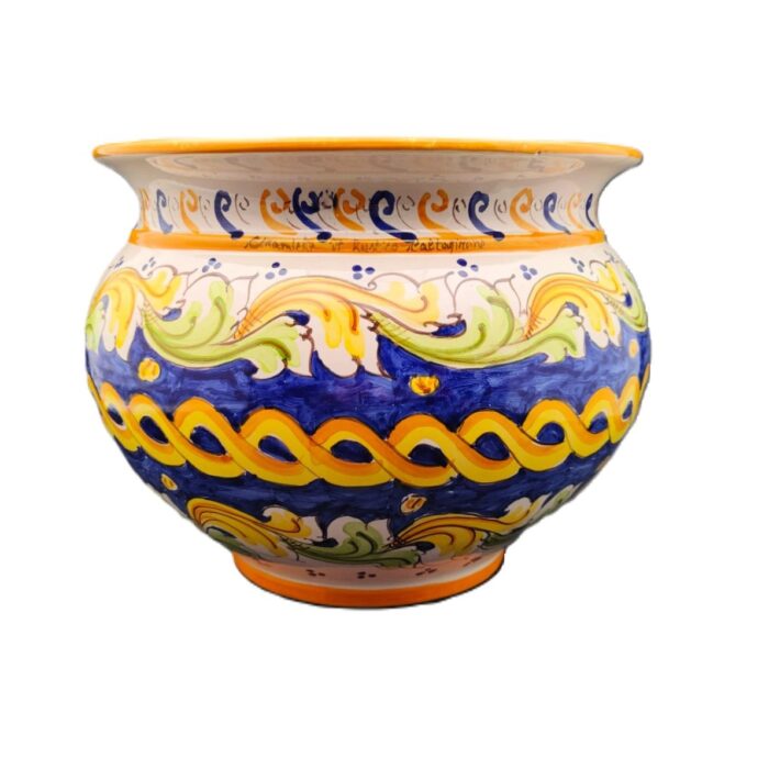 portapiante-ceramica-caltagirone-ornato-decorato-ilrustico