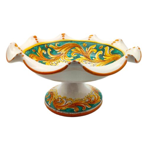 centrotavola-ceramica-caltagirone-ornato-decorato-ilrustico