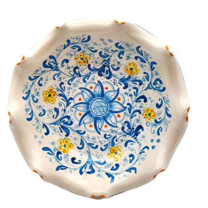 centrotavola-ceramica-caltagirone-seicento-decorato-ilrustico