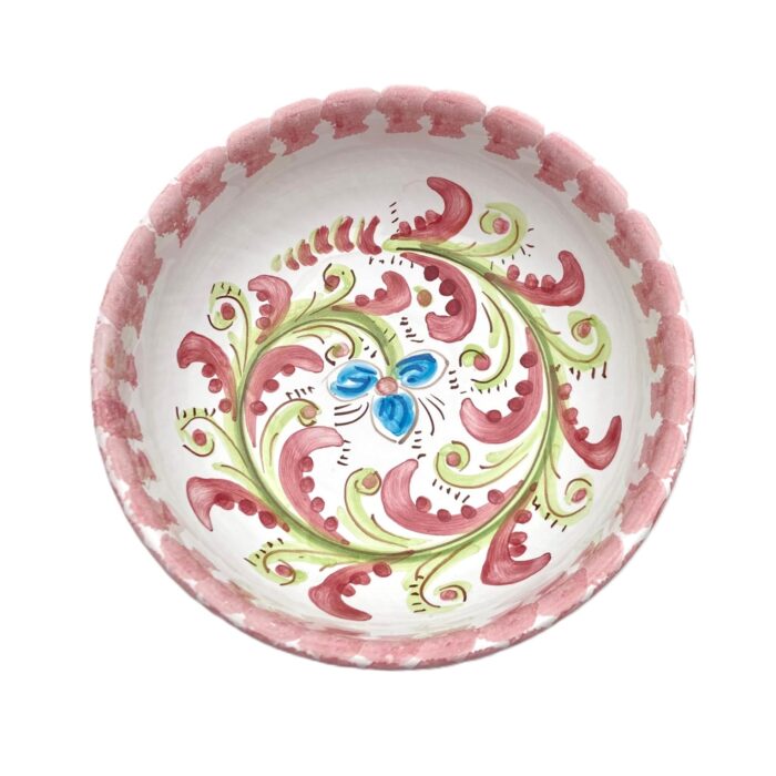 ciotola-ceramica-caltagirone-seicento-decorato-ilrustico