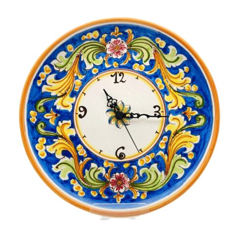 orologio-ceramica-caltagirone-ornato-decorato-ilrustico