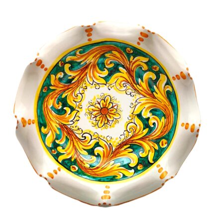 centrotavola-ceramica-caltagirone-ornato-decorato-ilrustico